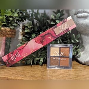 Chella Eye Bundle Dual Liquid Eyeliner+ Hello Beautiful Mini Eyeshadow Palette